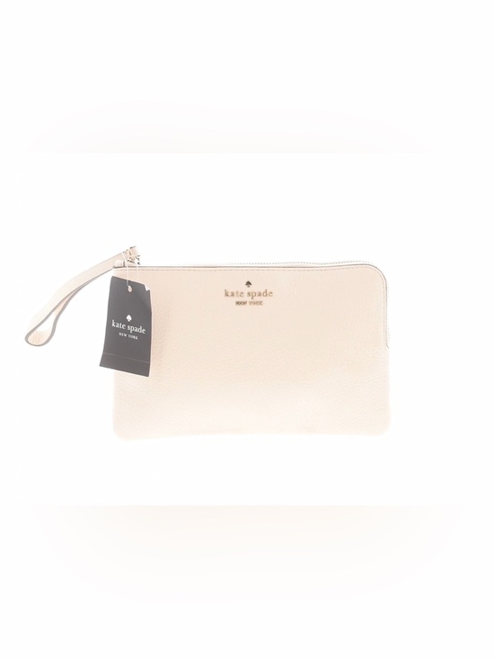 kate spade Handbags - kate spade pebble leather L-Zip wristlet NWT “Leila”. Parchment color